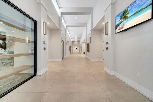 2578 Cliff Way, Saint Cloud, FL 34771 - corridor with light tile patterned floors and baseboards