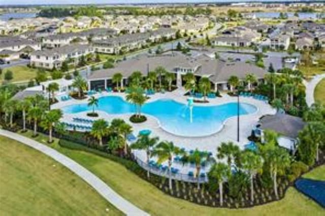 9844 Beach Port Dr, Winter Garden, FL 34787 - aerial view of residential area featuring a pool