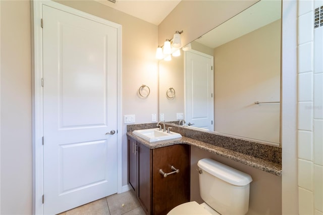 3651 NW 56th Ave, Ocala, FL 34482 - bathroom with vanity, toilet, and tile patterned flooring