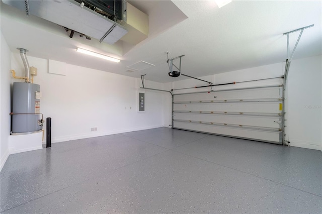 3651 NW 56th Ave, Ocala, FL 34482 - garage with gas water heater, baseboards, and electric panel