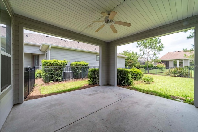 3651 NW 56th Ave, Ocala, FL 34482 - view of patio / terrace featuring a ceiling fan