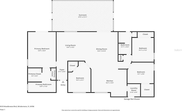 9319 Woodbreeze Blvd, Windermere, FL 34786 - room layout