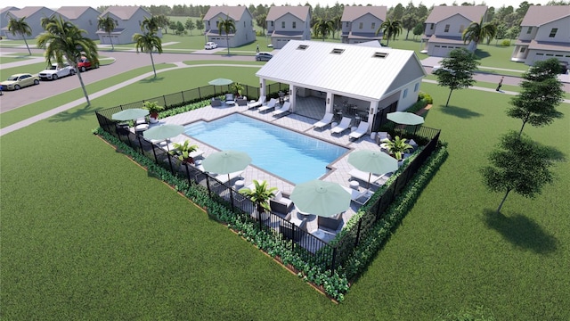 2583 Long Pine Ave, Apopka, FL 32712 - view of pool with a residential view and a patio