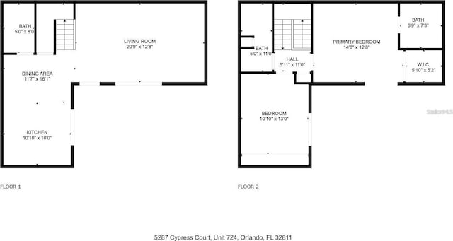 5287 Cypress Ct Unit 724, Orlando, FL 32811 - view of room layout