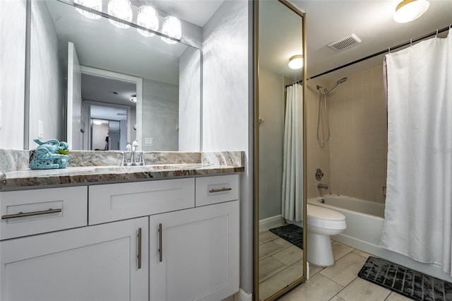 5287 Cypress Ct Unit 724, Orlando, FL 32811 - full bathroom featuring shower / bath combination with curtain, vanity, and tile patterned flooring