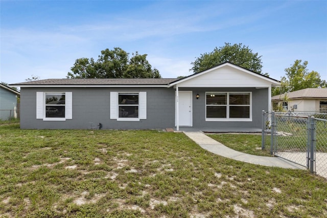 325 Little Aspen Ct, Ocoee, FL 34761 - ranch-style house featuring concrete block siding and a gate