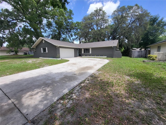 4883 Cherokee Rose Dr, Orlando, FL 32808 - ranch-style house with a garage and concrete driveway