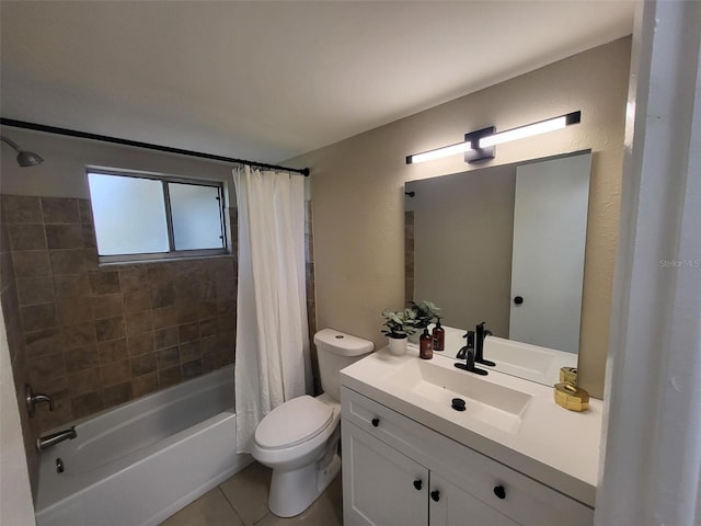 4883 Cherokee Rose Dr, Orlando, FL 32808 - full bath with shower / tub combo, vanity, toilet, and tile patterned flooring