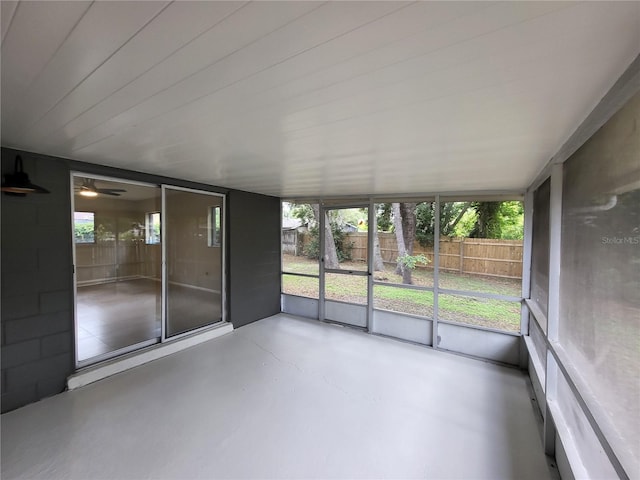 4883 Cherokee Rose Dr, Orlando, FL 32808 - unfurnished sunroom featuring ceiling fan