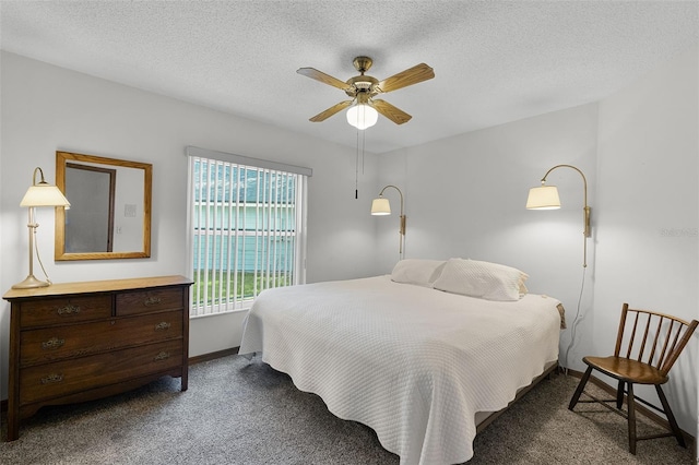526 Sabal Trail Cir, Longwood, FL 32779 - bedroom featuring carpet, a textured ceiling, and a ceiling fan