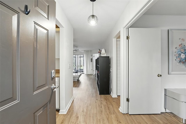 3012 S Semoran Blvd Unit S, Orlando, FL 32822 - hallway with light wood-style floors and baseboards