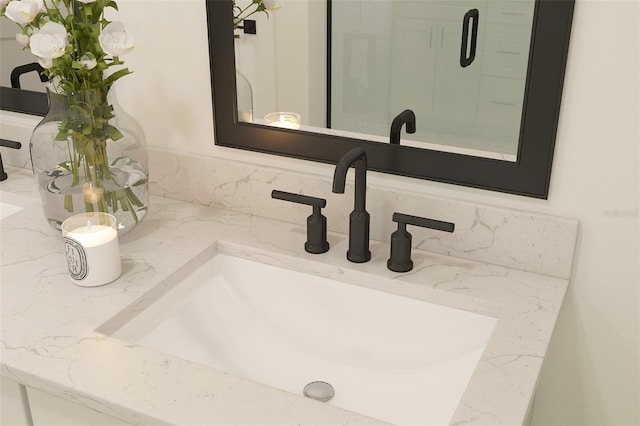 8231 N Wakefield Dr Unit 31, Dunnellon, FL 34434 - bathroom view of vanity and backsplash