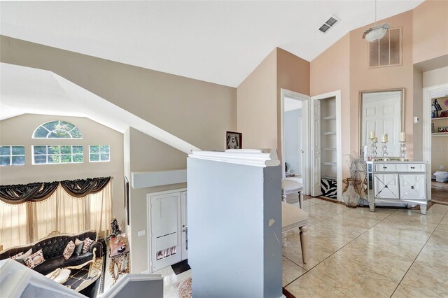 2971 Cayman Way, Orlando, FL 32812 - living area featuring high vaulted ceiling
