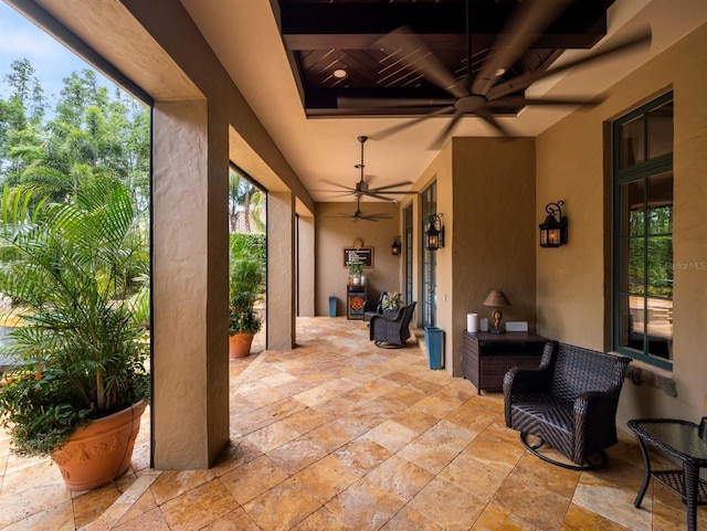 11106 Coniston Way, Windermere, FL 34786 - view of patio / terrace featuring ceiling fan