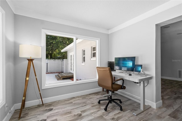 3251 Wickersham Ct, Orlando, FL 32806 - office area with wood finished floors