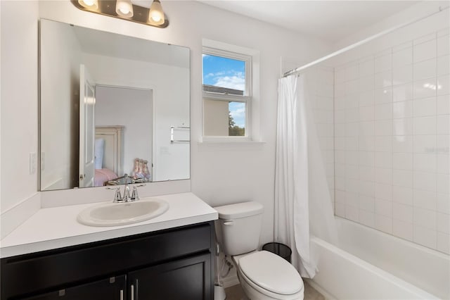 5639 Timber Meadow Way, Saint Cloud, FL 34771 - bathroom featuring vanity and shower / bath combination with curtain