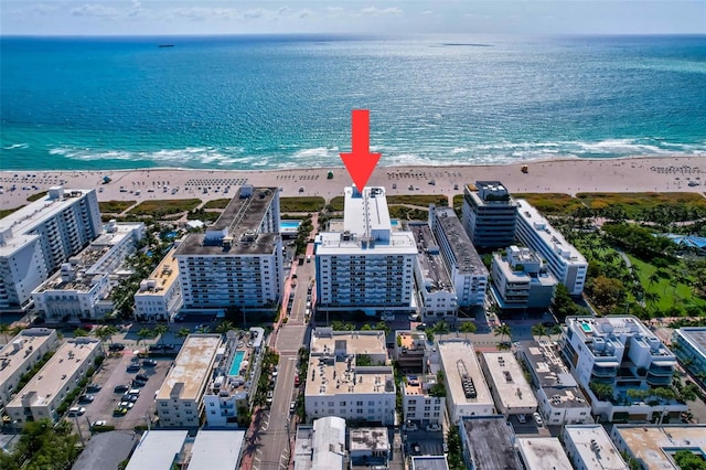 345 Ocean Dr Unit 305, Miami Beach, FL 33139 - bird's eye view of expansive beach