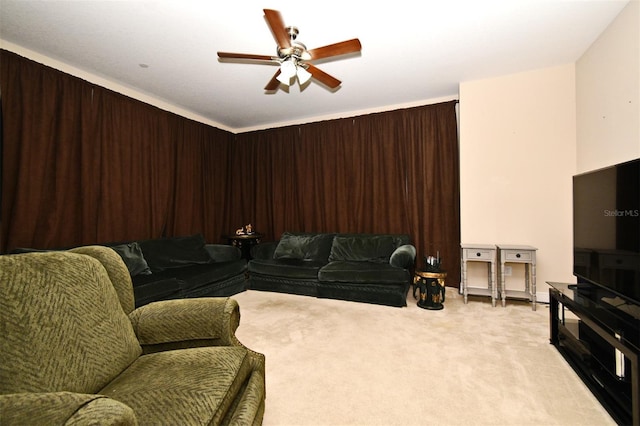 312 Trieste Loop, Lake Mary, FL 32746 - living area with ceiling fan and light carpet