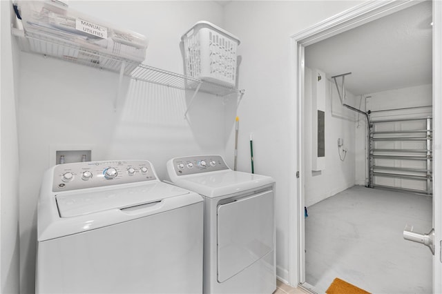3123 Camden Way, Davenport, FL 33837 - laundry room with washer and clothes dryer and electric panel