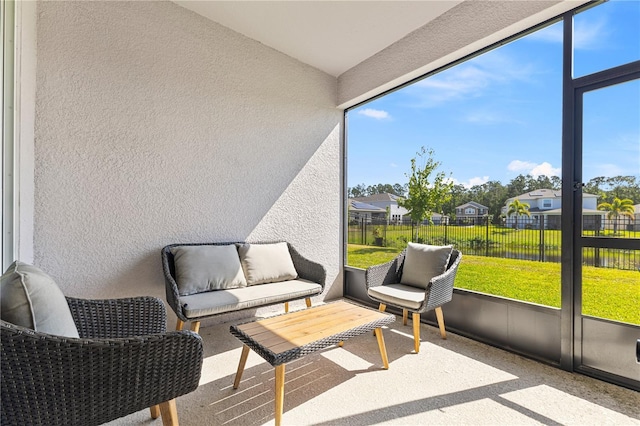 3123 Camden Way, Davenport, FL 33837 - sunroom featuring a water view and a residential view