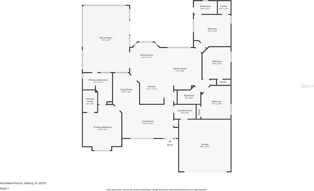40 Hollow Pine Dr, Debary, FL 32713 - view of home floor plan