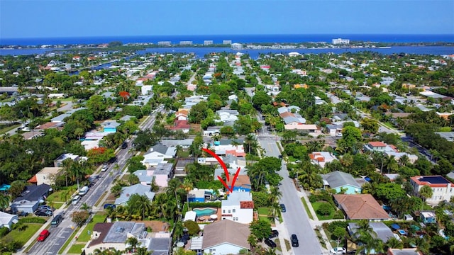 322 Cornell Dr, Lake Worth, FL 33460 - aerial overview of property's location featuring nearby suburban area and a nearby body of water