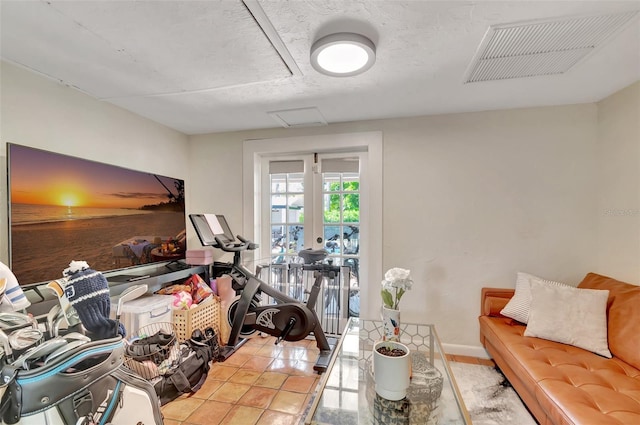 322 Cornell Dr, Lake Worth, FL 33460 - living area with attic access and baseboards