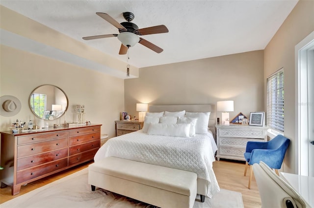 322 Cornell Dr, Lake Worth, FL 33460 - bedroom with light wood finished floors and ceiling fan