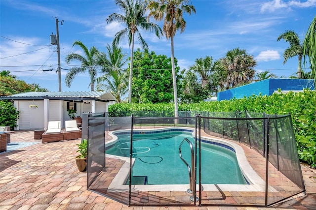 322 Cornell Dr, Lake Worth, FL 33460 - view of swimming pool with a fenced backyard and a patio