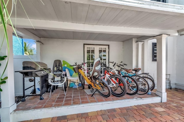 322 Cornell Dr, Lake Worth, FL 33460 - view of patio / terrace with grilling area and french doors