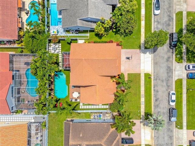 19367 NW 13th St, Pembroke Pines, FL 33029 - drone / aerial view of a pool area