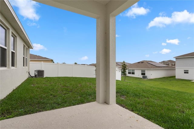 884 Laurel View Way, Groveland, FL 34736 - view of yard with central air condition unit and a patio area