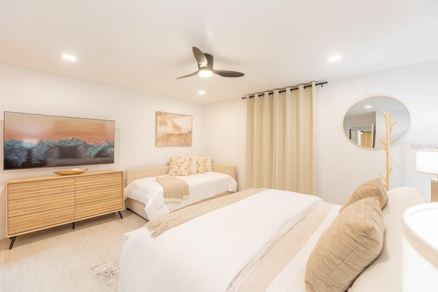 701 S Atlantic Ave Unit Ut21, New Smyrna Beach, FL 32169 - bedroom with recessed lighting and a ceiling fan