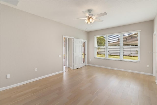 13519 Bicton Ln, Windermere, FL 34786 - empty room with a ceiling fan and light wood-style flooring