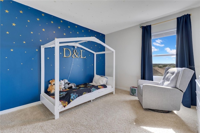 1854 Juneberry St, Clermont, FL 34715 - bedroom featuring carpet and wallpapered walls