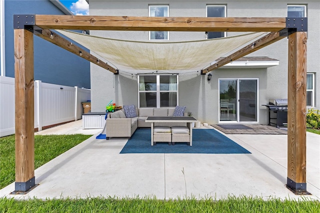 1854 Juneberry St, Clermont, FL 34715 - view of patio with an outdoor hangout area