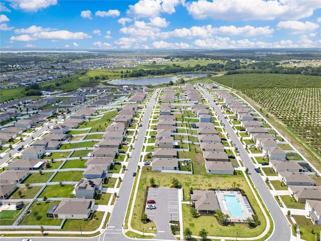 1854 Juneberry St, Clermont, FL 34715 - aerial view of residential area with a nearby body of water
