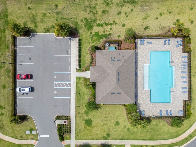 1854 Juneberry St, Clermont, FL 34715 - drone / aerial view of a pool