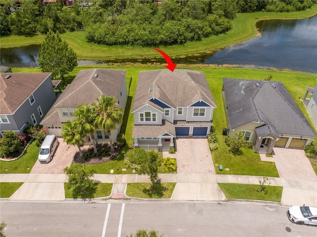 5161 Dove Tree St, Orlando, FL 32811 - aerial view of residential area featuring a nearby body of water