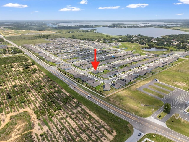 489 Panaro Ln, Haines City, FL 33844 - aerial overview of property's location with a large body of water
