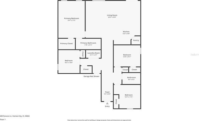489 Panaro Ln, Haines City, FL 33844 - view of property floor plan