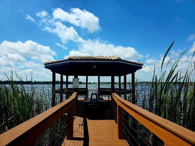 6336 Buford St Unit 207, Orlando, FL 32835 - dock area with boat lift and a water view