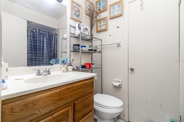 987 Alsup Dr, Rockledge, FL 32955 - bathroom featuring vanity and a shower with shower curtain