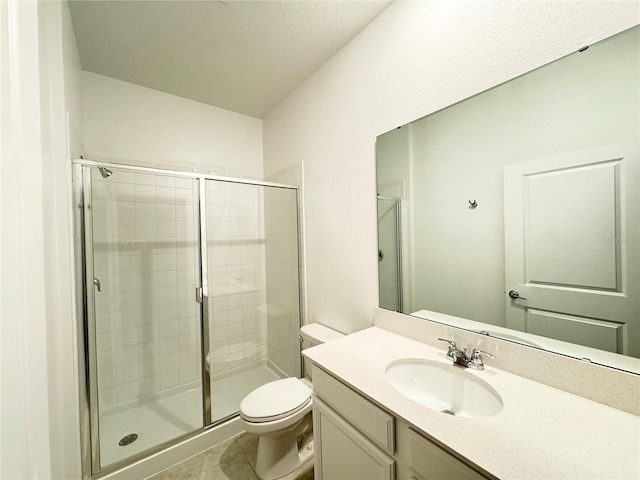 1147 Pomelo St, Davenport, FL 33837 - full bath with vanity, a stall shower, toilet, and tile patterned flooring