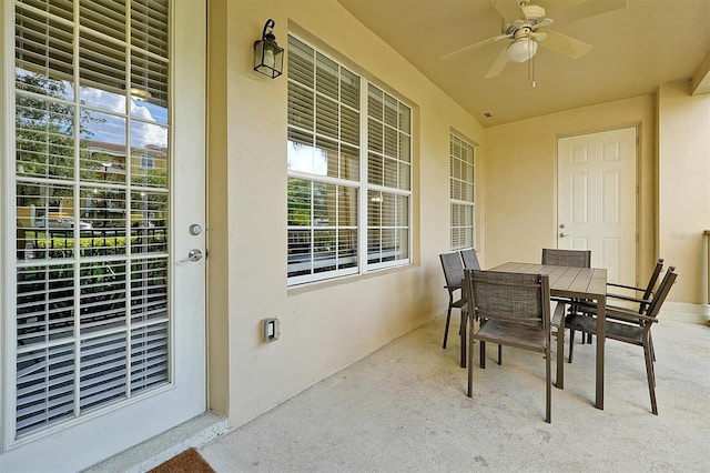 5024 Shoreway Loop Unit 10106, Orlando, FL 32819 - view of patio with ceiling fan and outdoor dining area