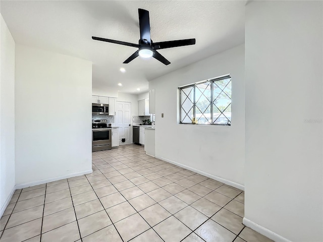 249 Spartan Dr, Maitland, FL 32751 - unfurnished living room featuring a ceiling fan, recessed lighting, and light tile patterned floors