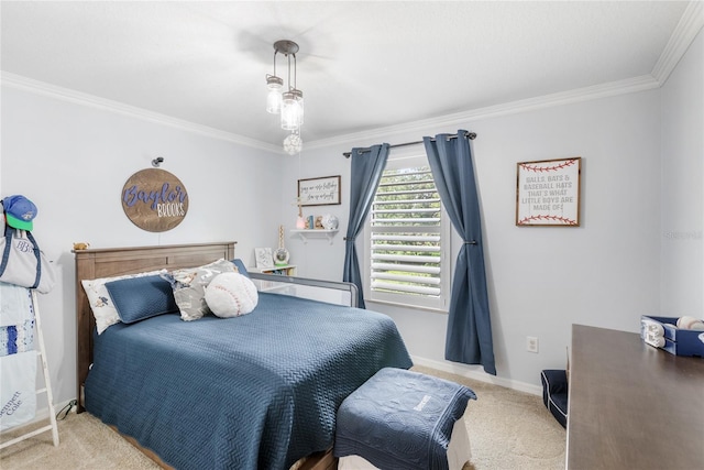 25537 High Hampton Cir, Sorrento, FL 32776 - carpeted bedroom with ornamental molding and baseboards