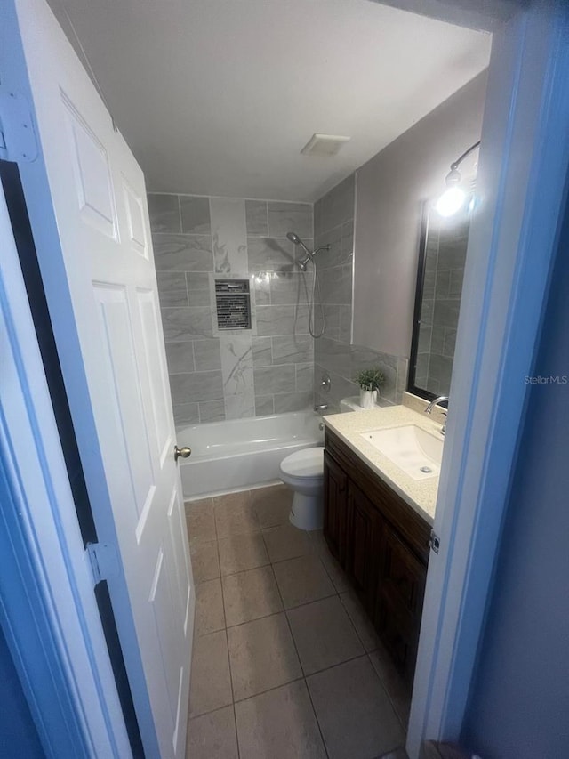3869 Sienna Greens Ter, Lauderhill, FL 33319 - full bathroom with tile patterned flooring, vanity, and bathtub / shower combination