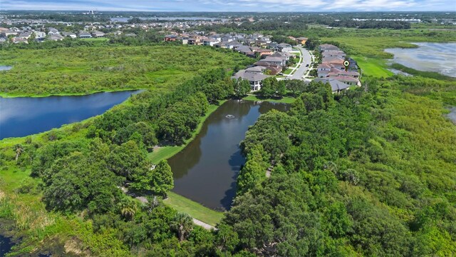 15344 Johns Lake Pointe Blvd, Winter Garden, FL 34787 - aerial overview of property's location featuring a large body of water and nearby suburban area