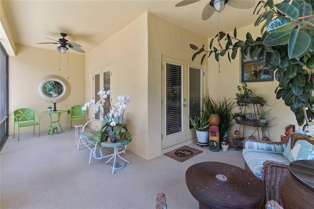 3637 Foxchase Dr, Clermont, FL 34711 - view of patio featuring a ceiling fan